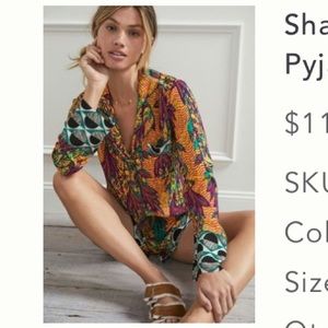 Anthropologie Pajama Set